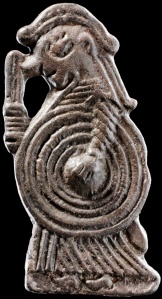 Broche depicting a Valkyrie from 9th century Denmark.